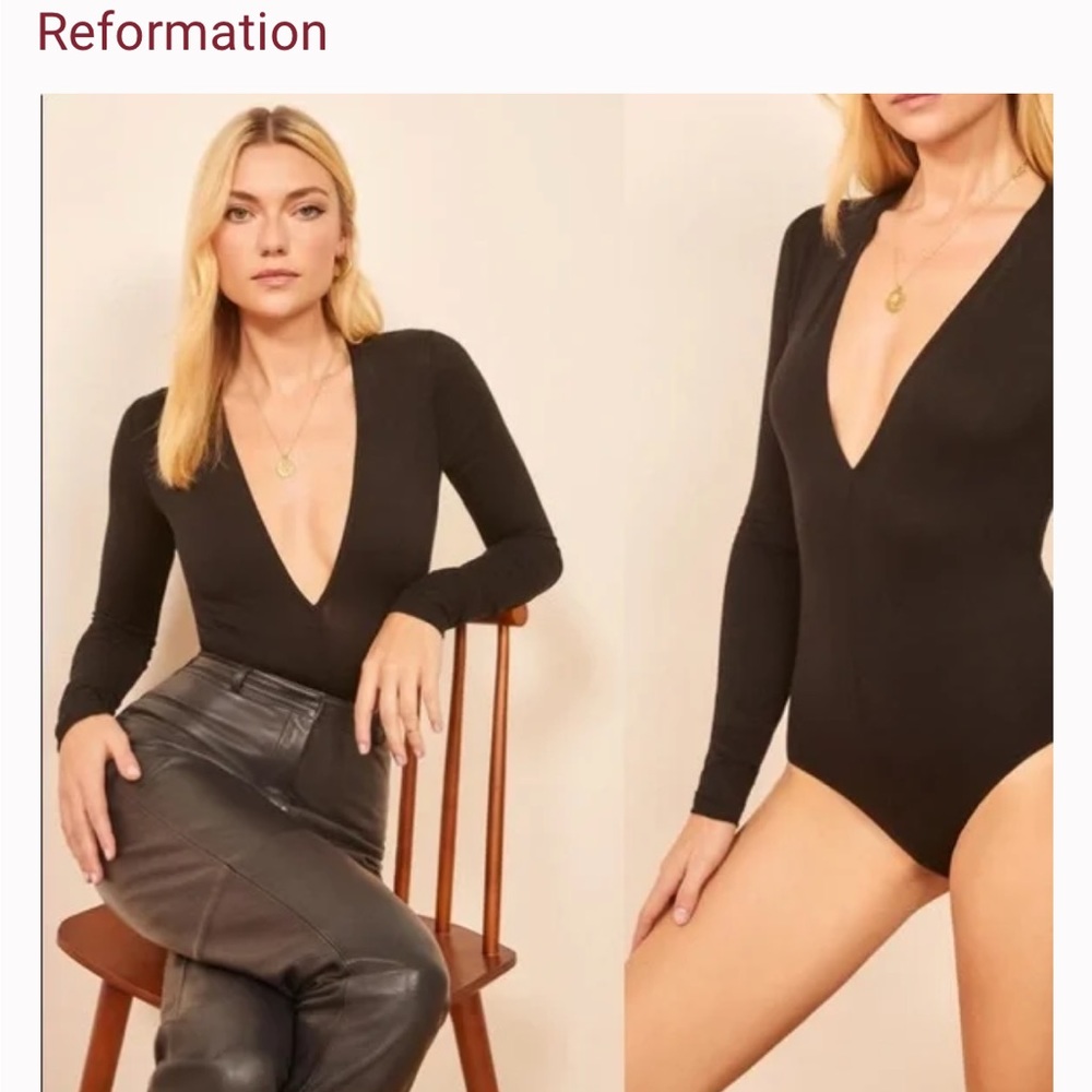 COPY - Reformation Troye Knit Bodysuit